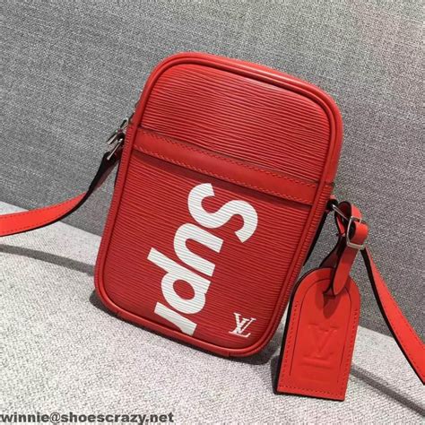 supreme x lv shoulder bag replica|is a supreme bag genuine.